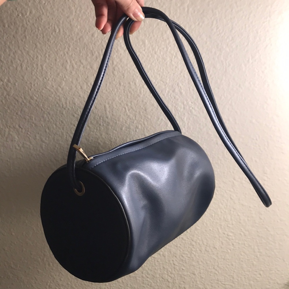 Navy Cylinder Bag